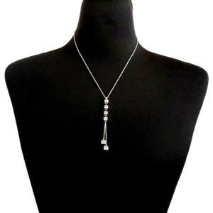 Louis Vuitton 18K Onyx & Diamond Color Blossom Lariat Necklace